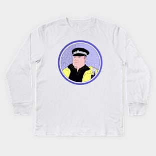 Police Officer Kids Long Sleeve T-Shirt